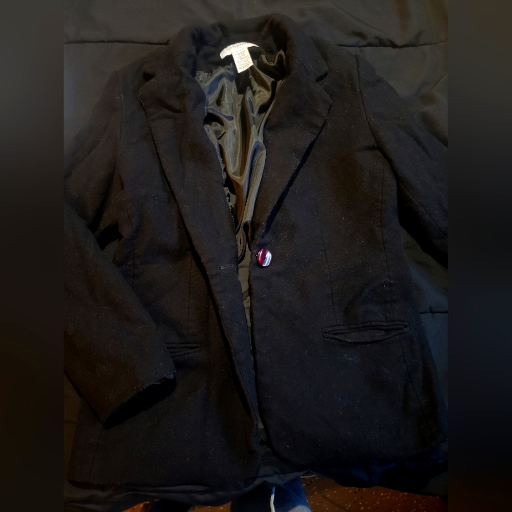 Sag Harbor • size 8P petite • black coat